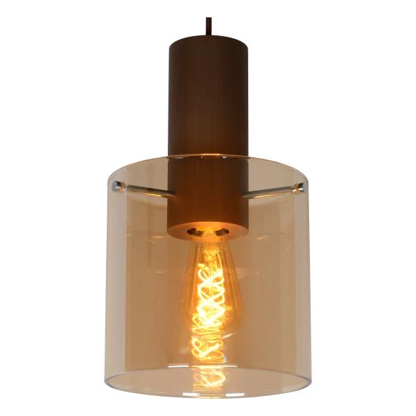 Lucide TOLEDO - Pendant light - Ø 20 cm - 3xE27 - Amber - detail 3